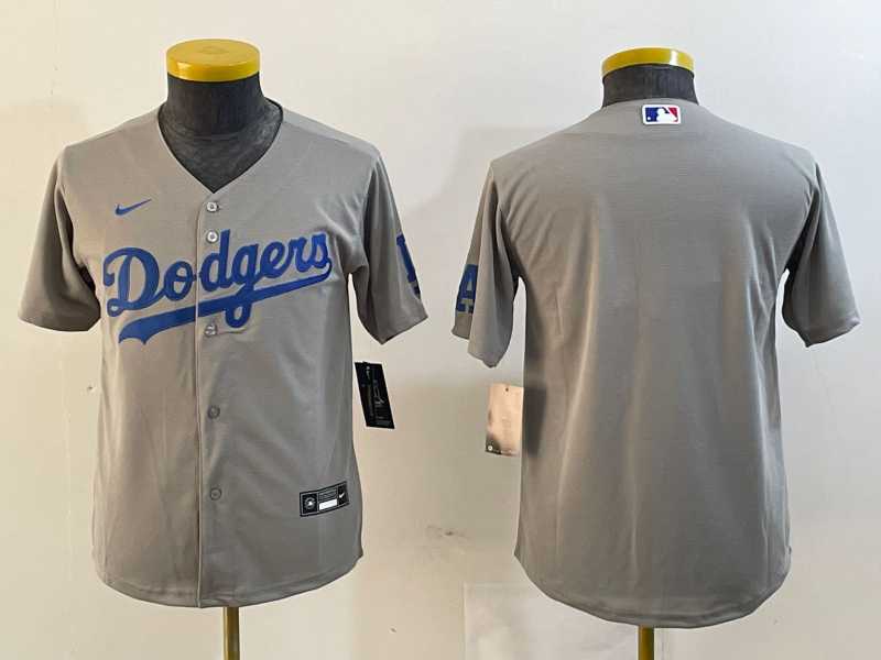 Womens Los Angeles Dodgers Blank Grey Cool Base Stitched Nike Jersey